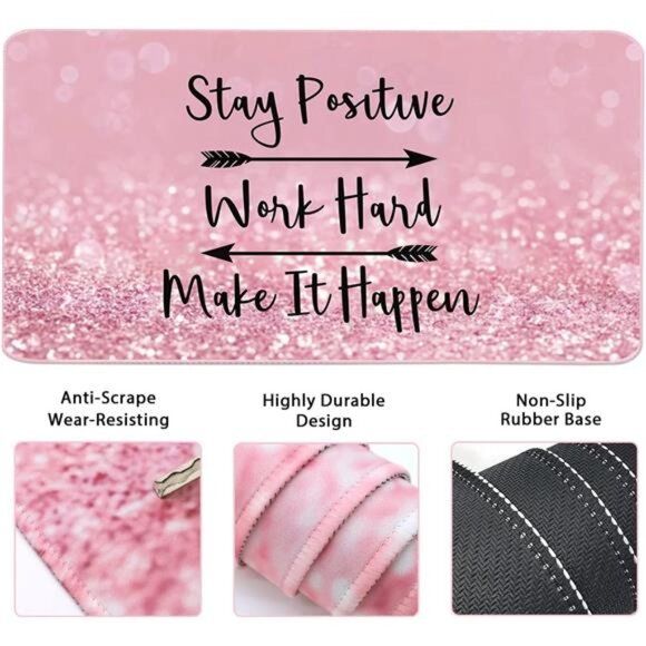 Large Mouse Pad and Keyboard Wrist Rest, Desk Pad for Keyboard and Mouse - Picture 2 of 16